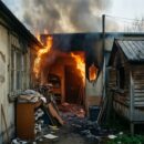 В Балакове загорелись кладовка в подъезде жилого дома и голубятня В Балакове загорелись кладовка в подъезде жилого дома и голубятня